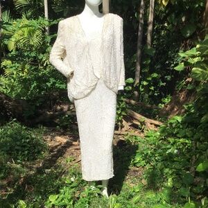 Vintage Judith Ann beaded dress